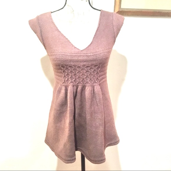 Anthropologie Guinevere Cap Sleeves Sweater Tunic - Picture 5 of 6